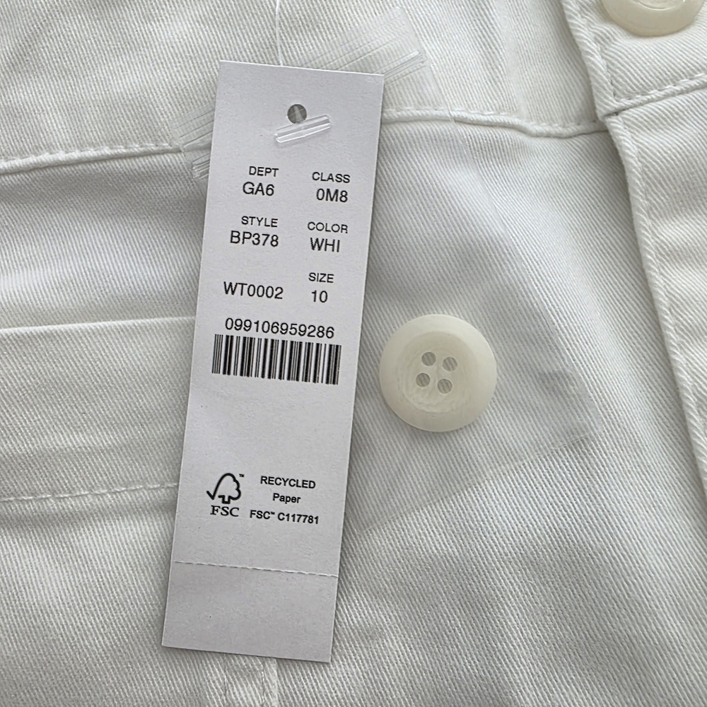 J.Crew New patch-pocket chino short in White 10 NWT - Picture 7 of 10